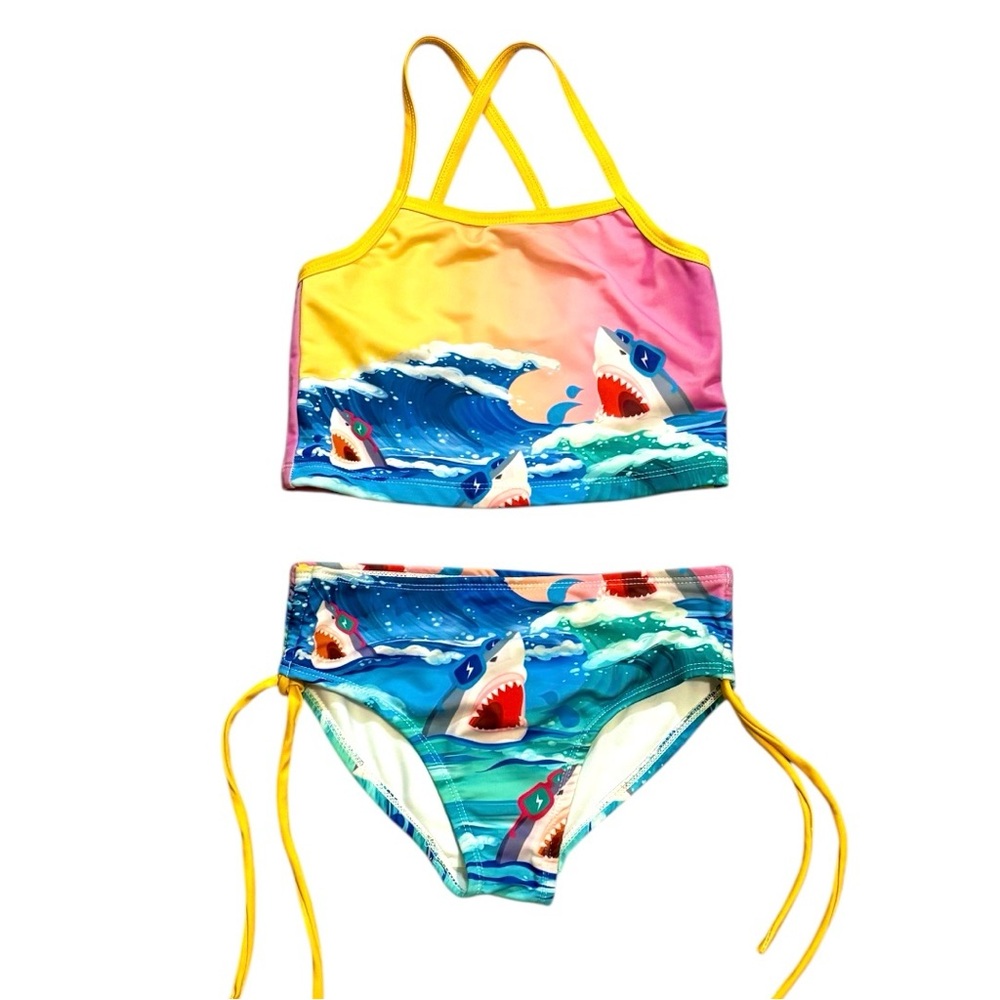Patty Candy Shark Print Bikini Set